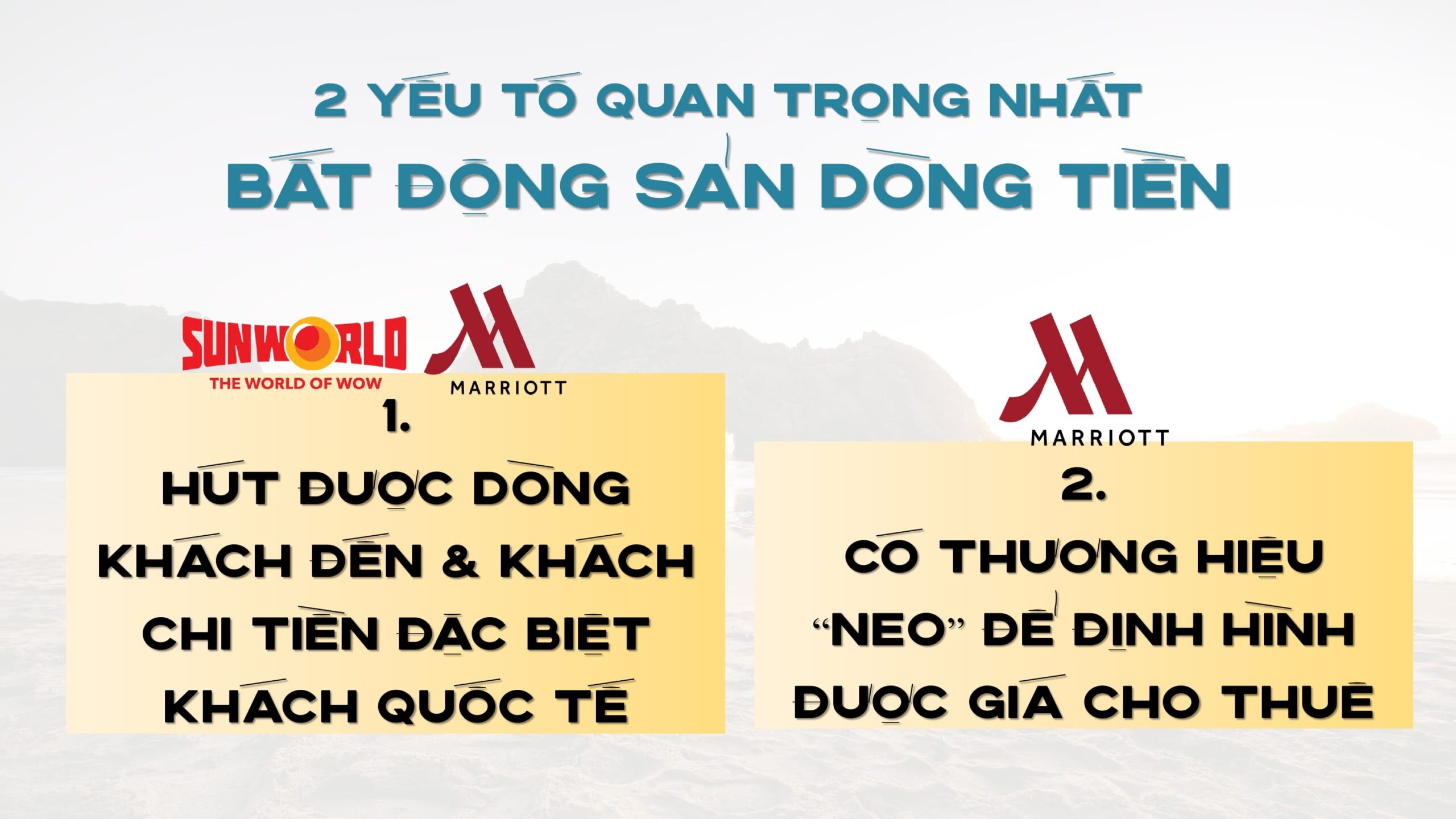 Giá thuê Marriott – cơ sở định giá dòng tiền thực tế
